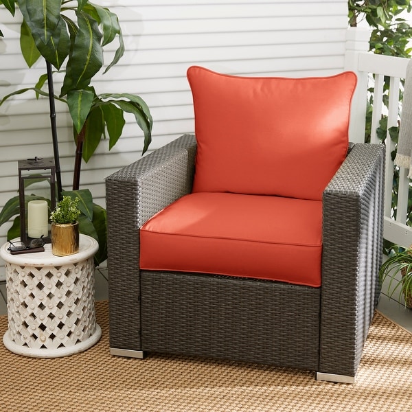 Coral outdoor cushions top