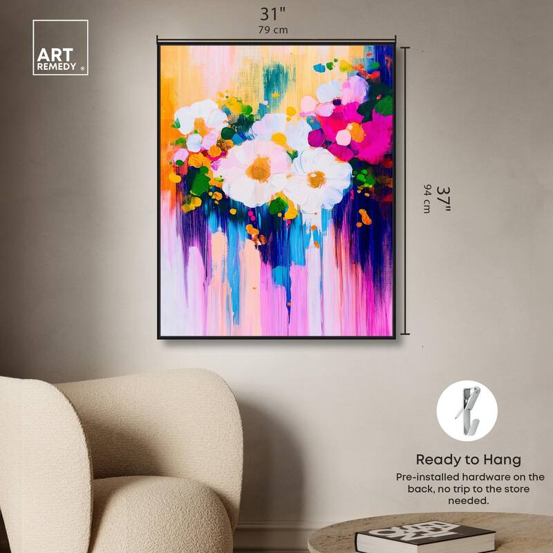 Contrast of Purity I Canvas by Art Remedy