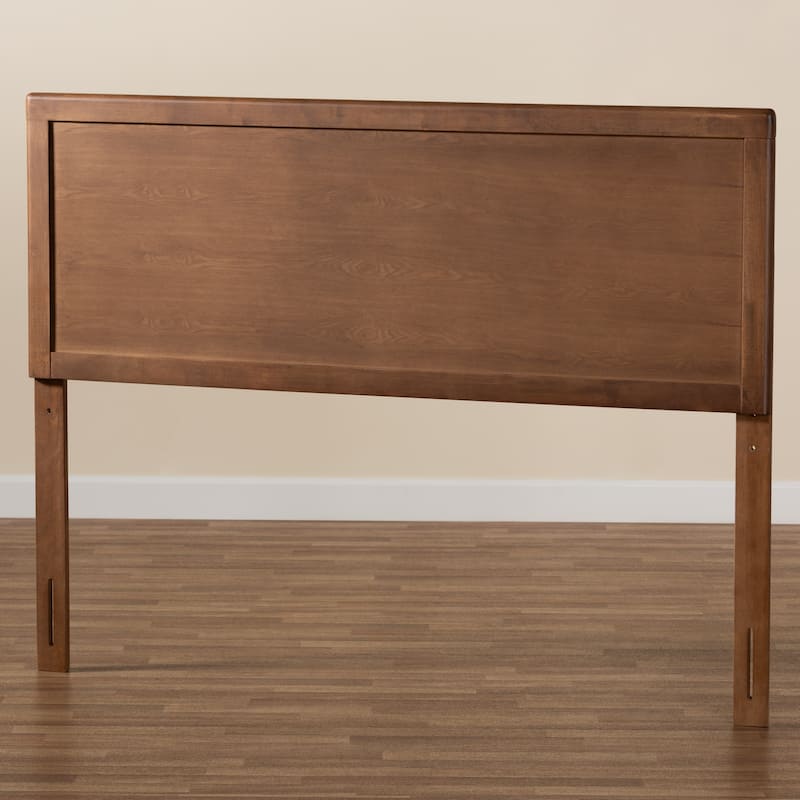 Alan Transitional Ash Walnut Finished Wood Headboard