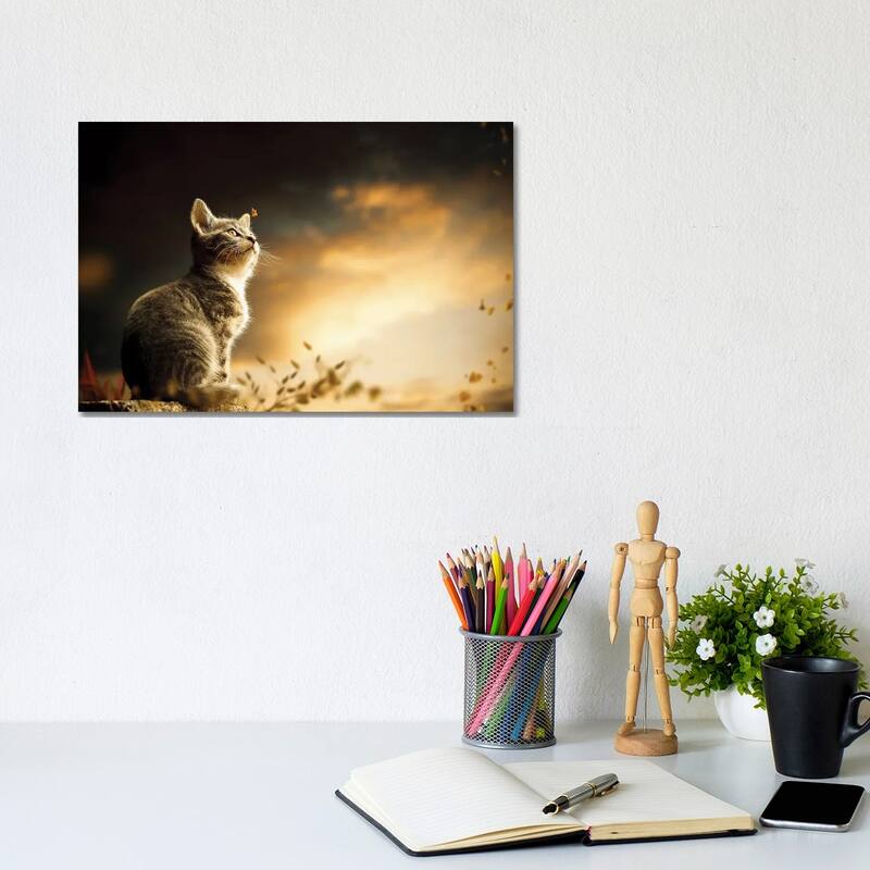 iCanvas "Cat" by Milos Karanovic Canvas Print - 8x12x0.75
