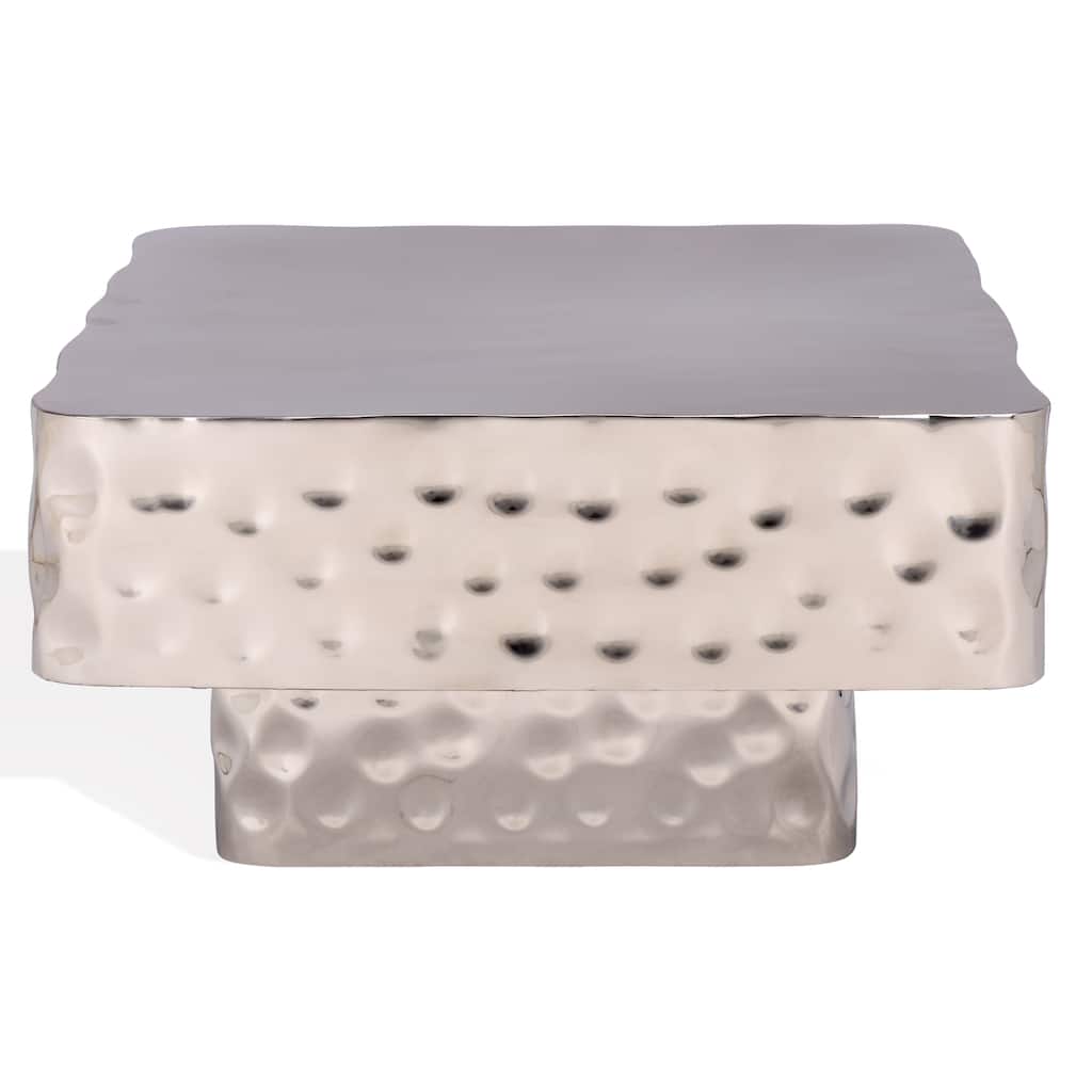 SAFAVIEH Couture Janalee Steel Square Coffee Table - 30"W x 30"D x 15"H