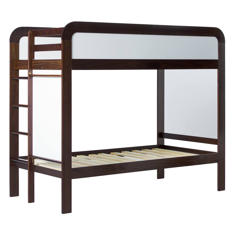 Walker Edison Twin over Twin Bunk Bed with Ladder