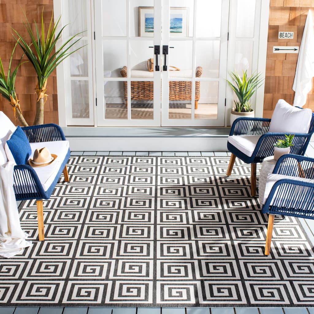 SAFAVIEH Beach House Anarsija Indoor/ Outdoor Waterproof Patio Backyard Rug
