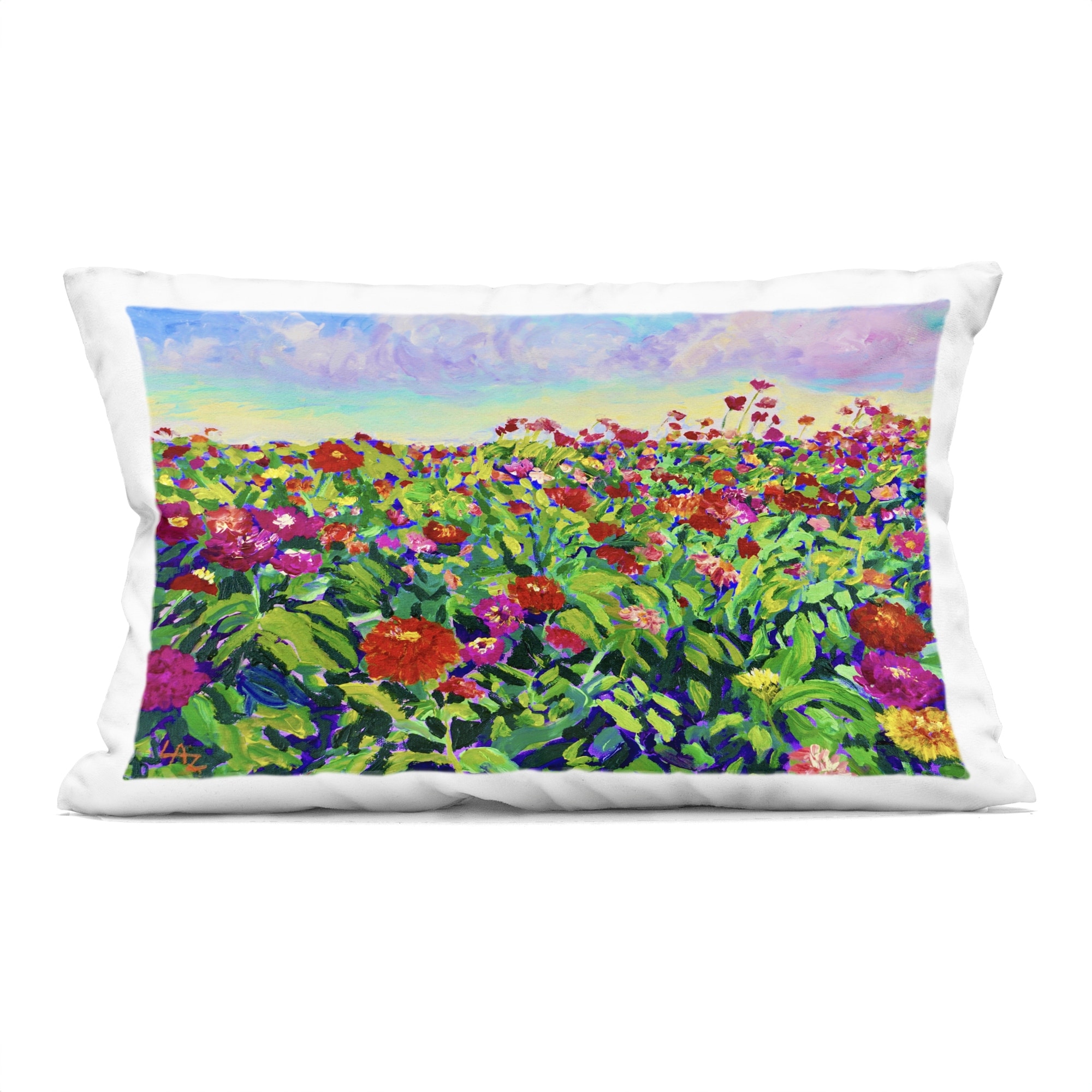 Stupell Hot Summer Blooms Decorative Printed Throw Pillow Design by Lee Ann Zirbes