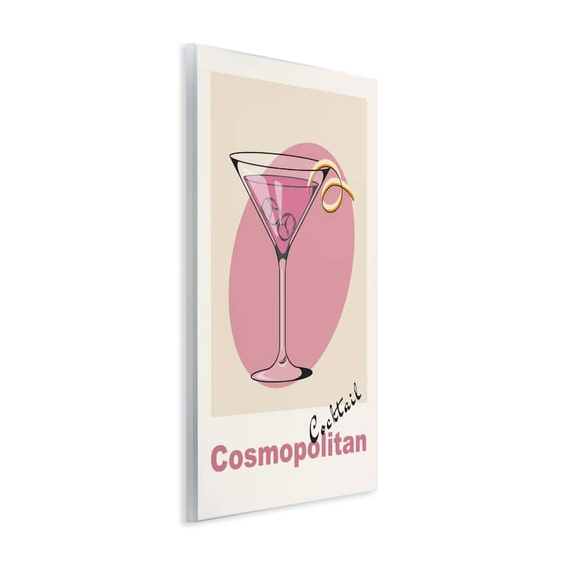 Stupell Vintage Cosmo Cocktail Wall Plaque Art Design By LSR Design Studio