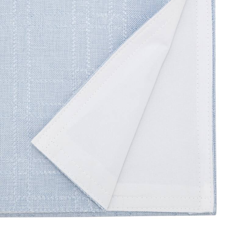 Refined Stitched Plaid Table Runner