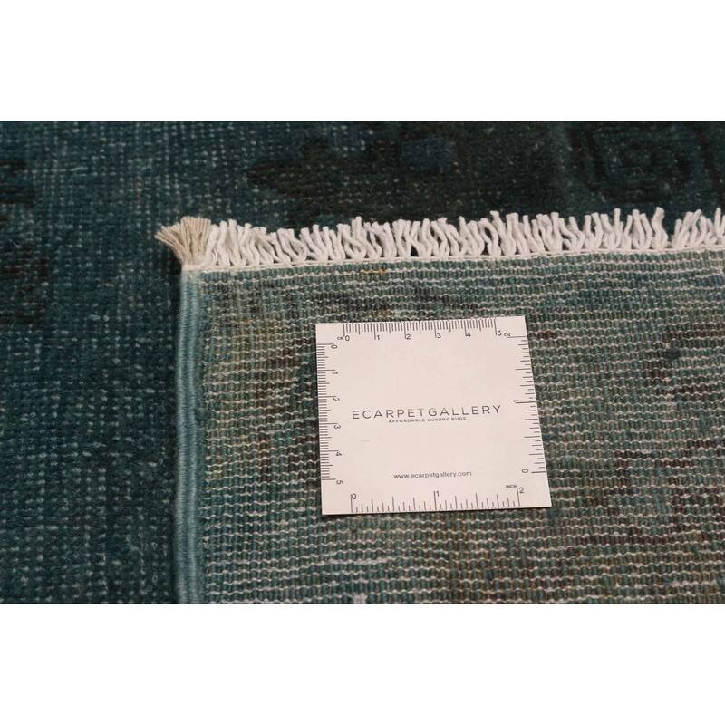 ECARPETGALLERY Hand-knotted Vibrance Blue Wool Rug - 8'4 x 11'4