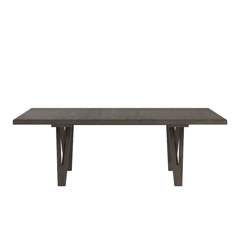 Harstad 72"-90" Wood Finish Extendable Dining Set by iNSPIRE Q Modern