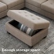 preview thumbnail 16 of 17, Sectional Corner Sofa L-shape Couch Space Saving with Storage Ottoman & Cup Holders Design for Large Space Dorm Apartment