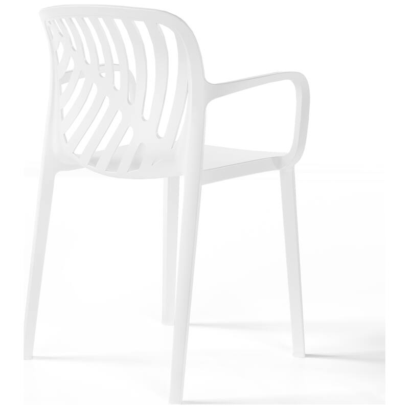 Frond and Form 4-Person Outdoor Patio Square Dining Set