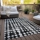 preview thumbnail 28 of 101, Machine Washable Indoor/ Outdoor Chantille Abstract Dots Rug