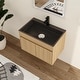 preview thumbnail 8 of 8, ﻿ ﻿Malwee 28" Floating Bathroom Vanity, Wall Mounted Bathroom Vanity with Stainless Steel Sink and Flexible Drain Pipe