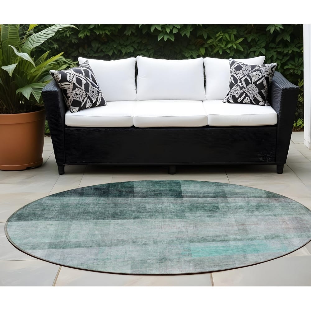 Gamo Ombre Weather Resistant Blended Style Runner Outdoor Rug