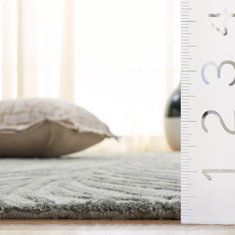 SAFAVIEH Handmade Glamour Fortunata Contemporary Wool Rug