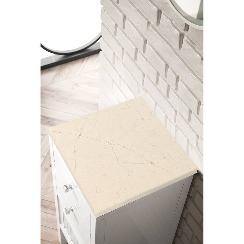 James Martin Vanities Athens 15" Cabinet w/ Drawers and Door, Glossy White