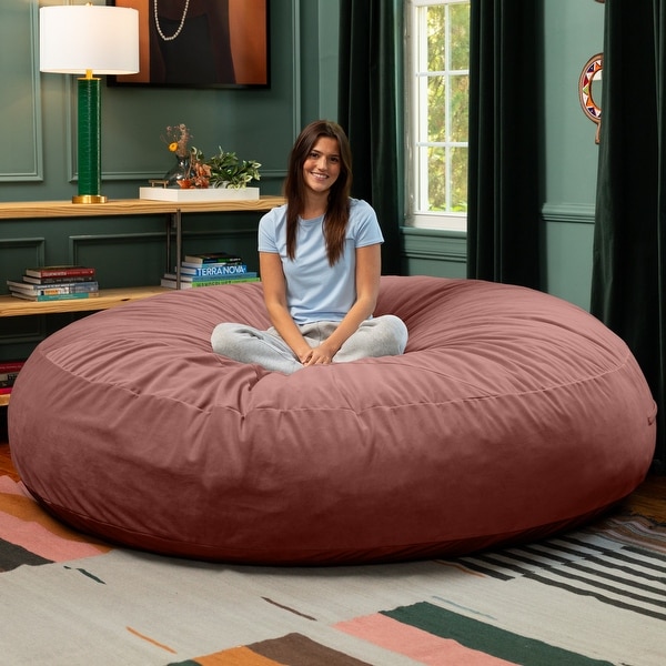 Jaxx Cocoon 7 Ft Giant Bean Bag Sofa and Lounger for Adults, Lush