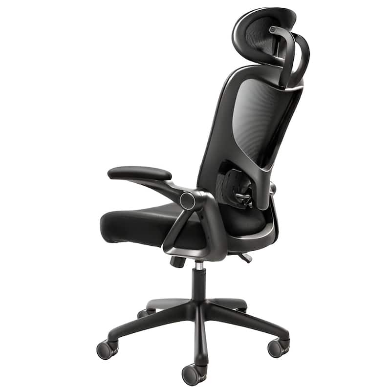 Black Ergonomic Mesh Office Chair 286 lbs Capacity w/ Headrest