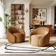 preview thumbnail 12 of 80, 34" Wide 2 Set Velvet/ Boucle Barrel Swivel Chair