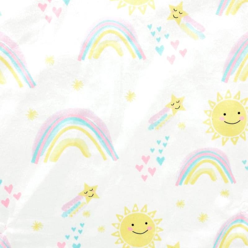 Lush Decor Baby Sunshine Rainbow Reversible Soft & Plush Oversized Soft Baby Blanket - 50" x 36"