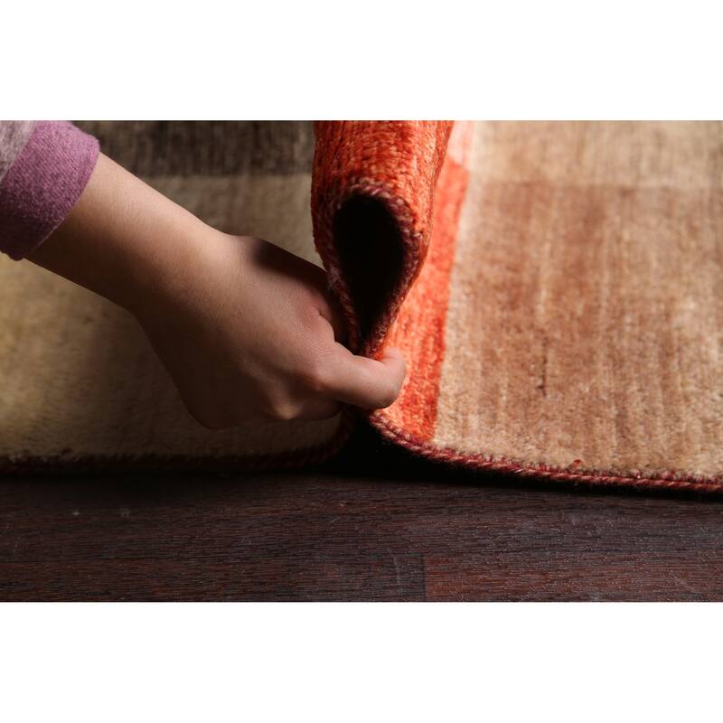 Geometric Gabbeh Kashkoli Oriental Area Rug Wool Handmade Carpet - 12'1" x 18'4"