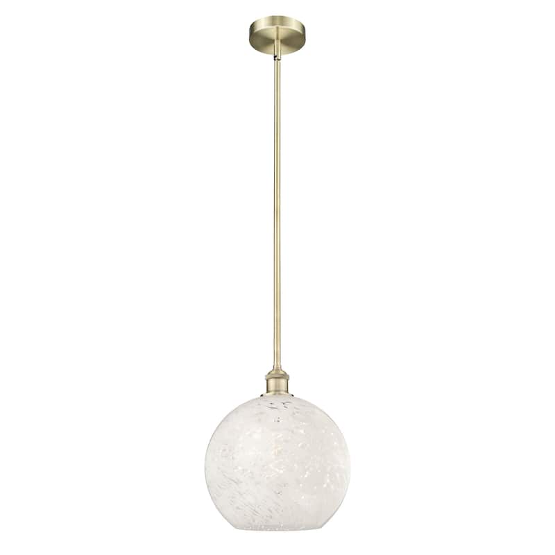 Innovations Lighting 616-1S 13 12 White Mouchette Pendant White