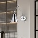 preview thumbnail 1 of 9, Esmerelda Wall Lamp Sconce Chrome Swing Arm 1-light Chrome
