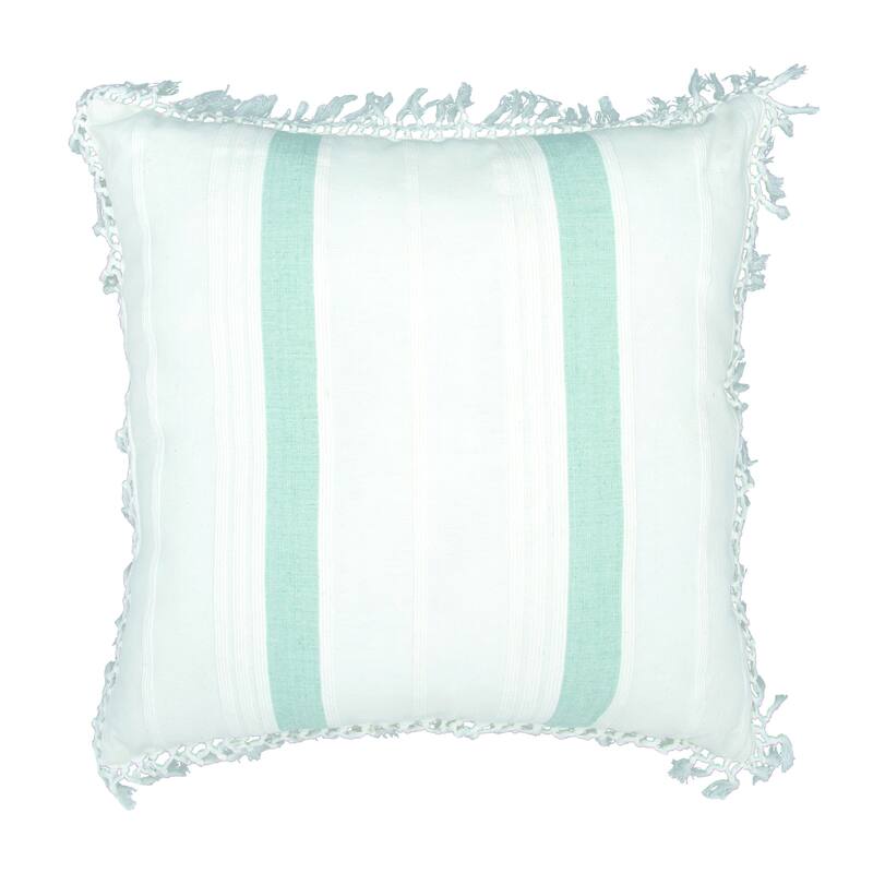20" x 20" Nathan Seaglass Striped Woven Square Throw Pillow