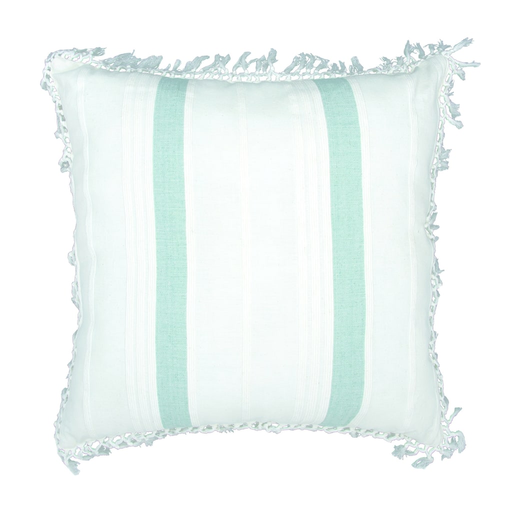 20" x 20" Nathan Seaglass Striped Woven Square Throw Pillow