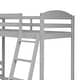 preview thumbnail 27 of 25, Modern Twin Size L Shaped Solid Pine Wood Bunk Bed with Full Length Guardrail and 2 Ladder