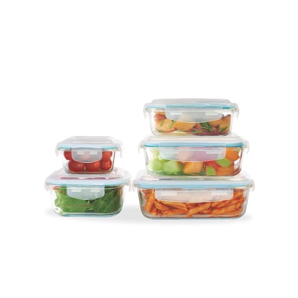 Pyrex 10 Piece Ultimate Glass Food Storage Set With Airtight Lids