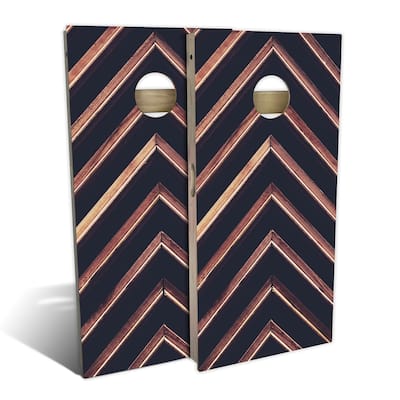 Country Living Angled Plank Outdoor Cornhole Board Set