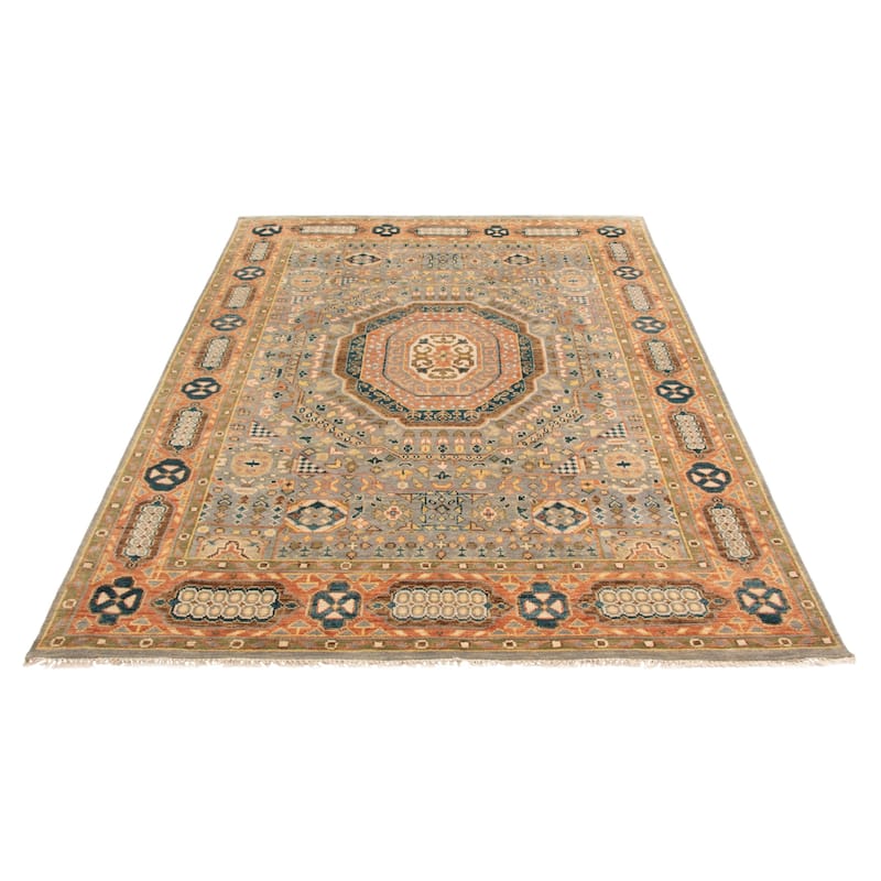 ECARPETGALLERY Hand-knotted Jules Serapi Grey Wool Rug - 8'9 x 11'11