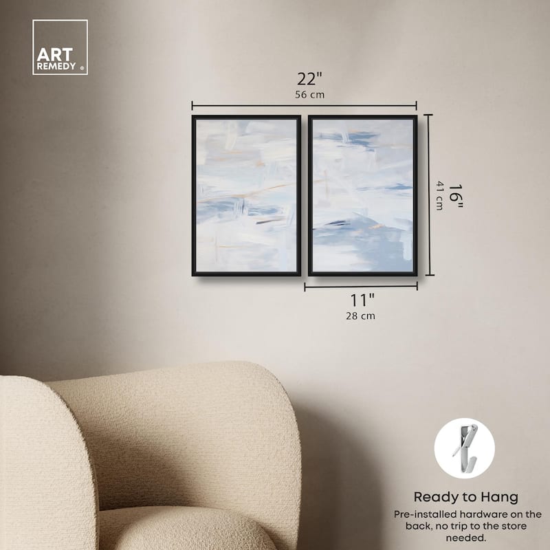 Frozen in Time I Canvas Set of 2 by Art Remedy
