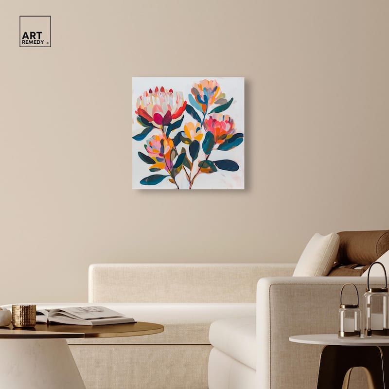 Contemporary Flora I Canvas by Art Remedy, Gallery Wrapped