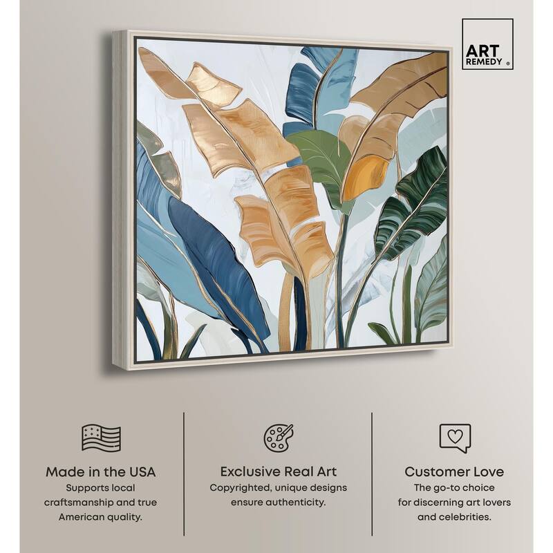 Paradise Fronds I Canvas by Art Remedy