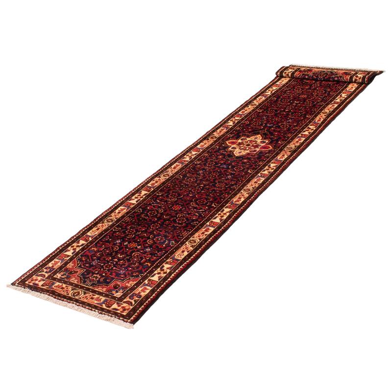 ECARPETGALLERY Hand-knotted Andelz Navy Wool Rug - 2'10 x 13'0