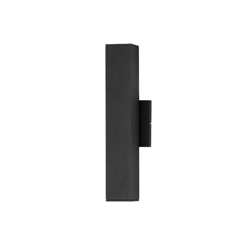 Maxim 86423 Culvert 2 Light 15" Tall LED Outdoor Wall Sconce - Black