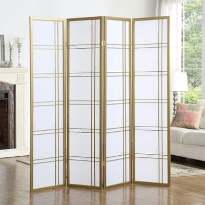 4-Panel Room Divider Screen
