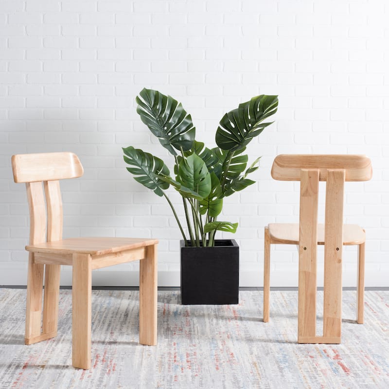 SAFAVIEH Twila Wood Dining Chair - 19" W x 19" D x 32" H - 19Wx19Dx32H - Light Blond