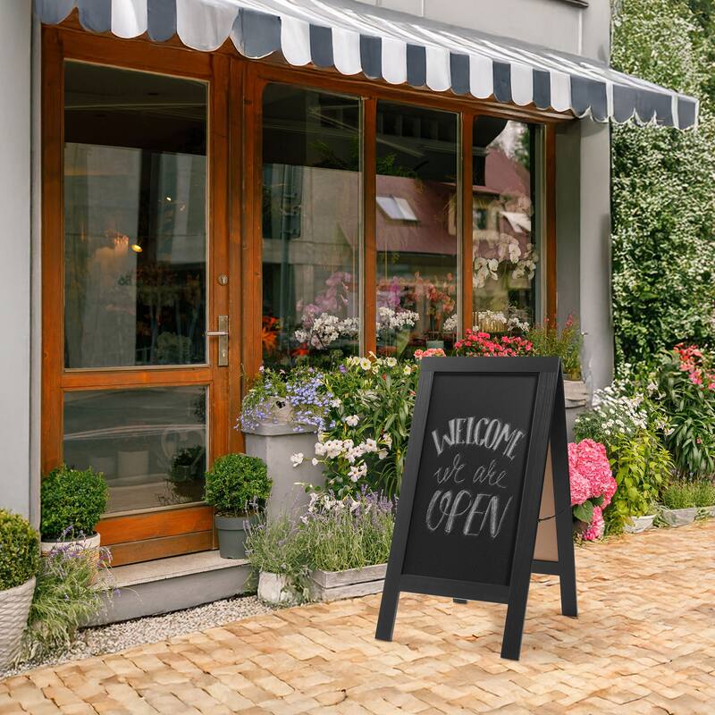 A Frame Chalkboard Sign 40 x 20in DoubleSided Magnetic Menu Board