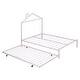 preview thumbnail 88 of 91, Metal Twin Platform Bed with Pull-Out Trundle, House-Shaped Design