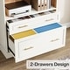 preview thumbnail 16 of 22, 5-tier Tall Modern Wood Bookcase Bookshelf with File Cabinet Drawer