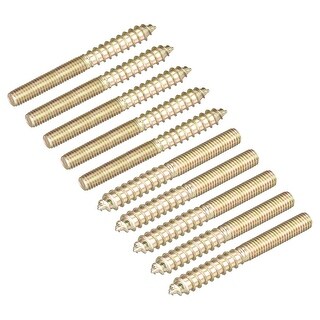 Hanger Bolts 120pcs Double Ended Thread Dowel Screw for Wood Furniture ...