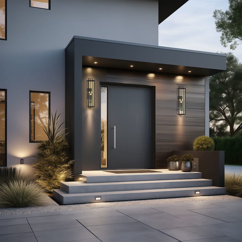 The Great Outdoors 73333 Knoll Road 4 Light 42" Tall Outdoor Wall