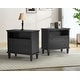 preview thumbnail 2 of 8, HULALA HOME Kamilo Transitional 28''W 2-Drawers End Table with Built-in Charging Station and Solid Wood Legs Set of 2