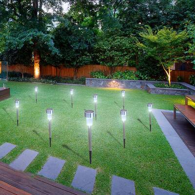 24-Piece 5W High Brightness Solar Power LED Lawn Lamps (Cold White/Warm White/Colorful)
