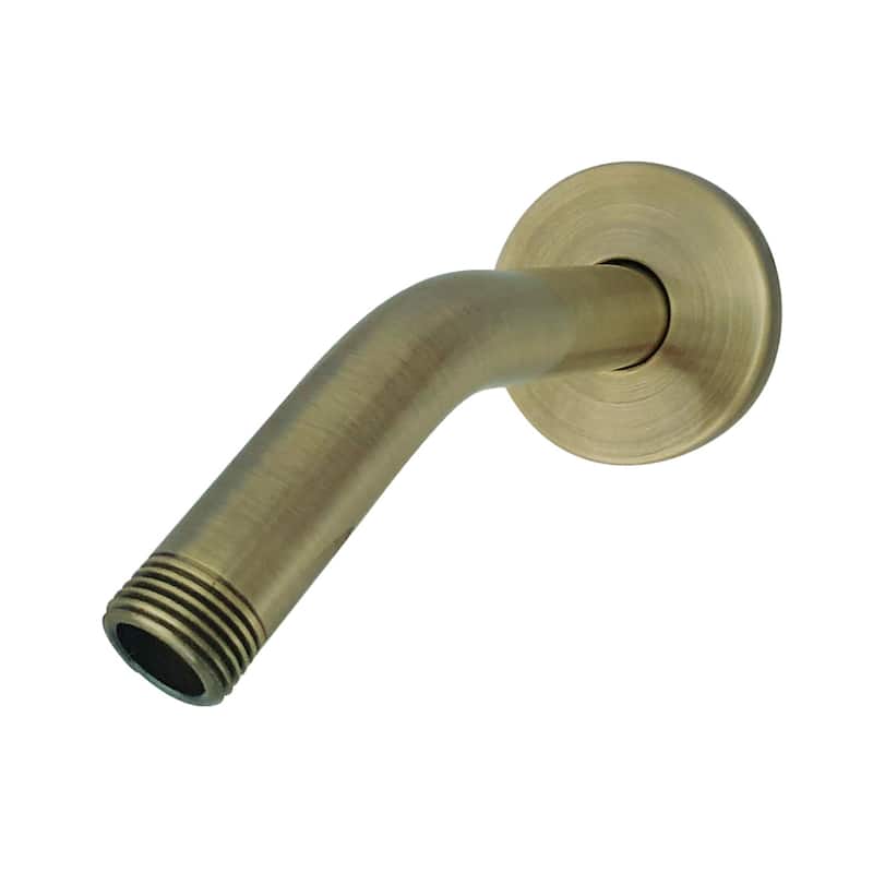 Kingston Brass AquaElements 6-Inch Shower Arm with Flange - Antique Brass