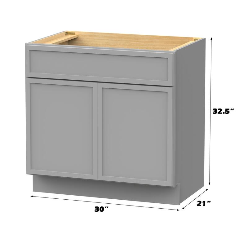 Vanity Art 30" Freestanding Single Base Storage Cabinet with Soft Close Doors