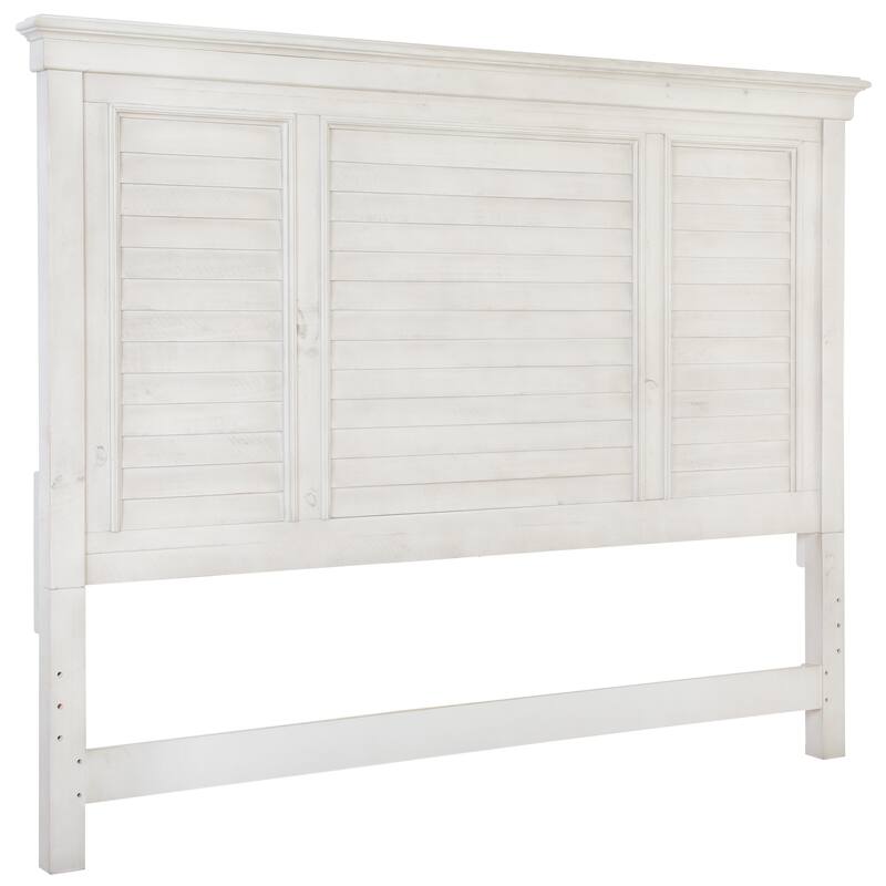 Magnussen Home Newport Alabaster King Shutter Panel Bed