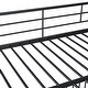 preview thumbnail 16 of 70, Metal Bunk Bed with Slide and Door, Twin Over Twin/Full Over Full Low Bunk Bedframe with Fence Guardrails and Ladder for 2 Kids
